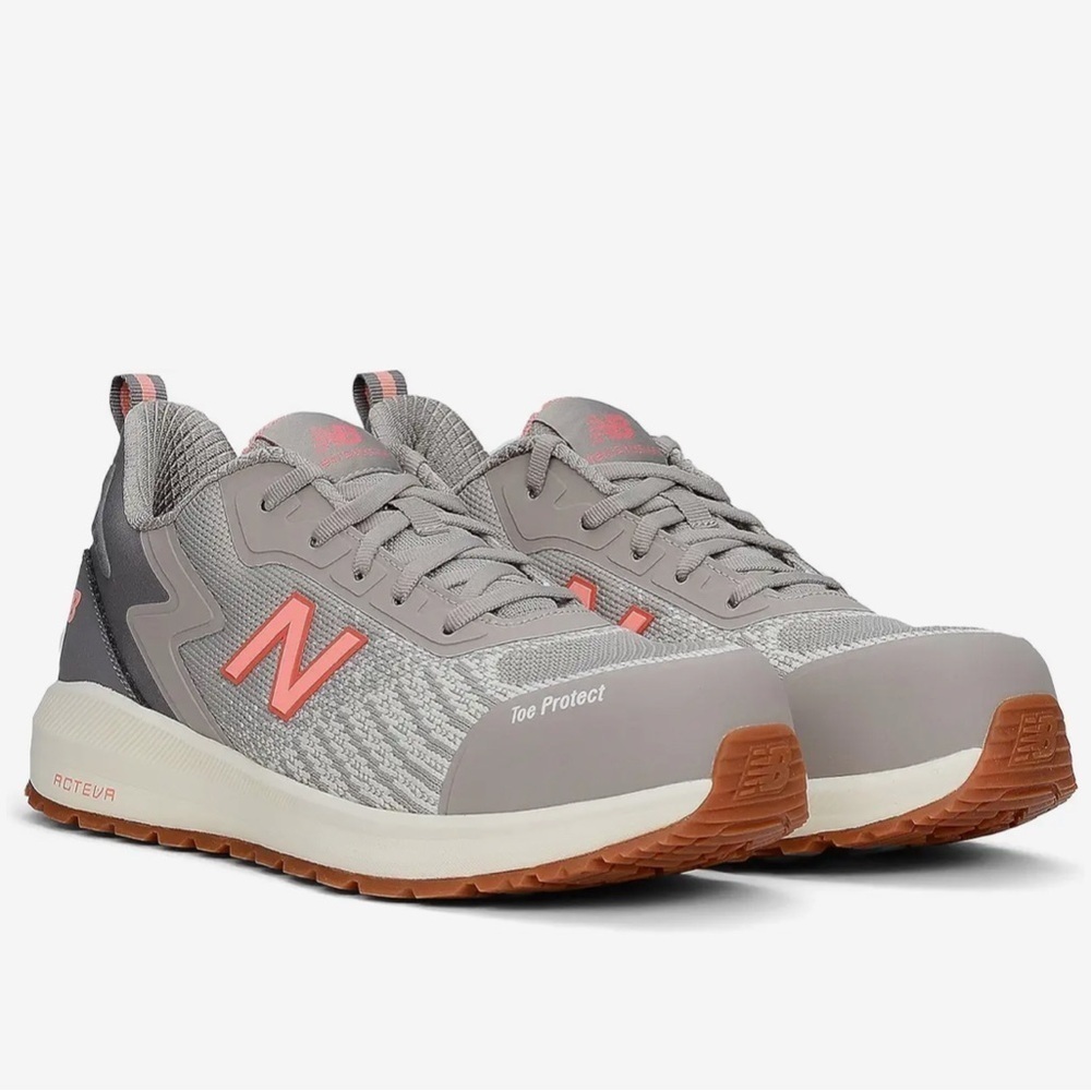 NEW BALANCE SPEEDWARE WORK & SAFETY SNEAKER GRAY & PINK NEW IN BOX SIZE 7